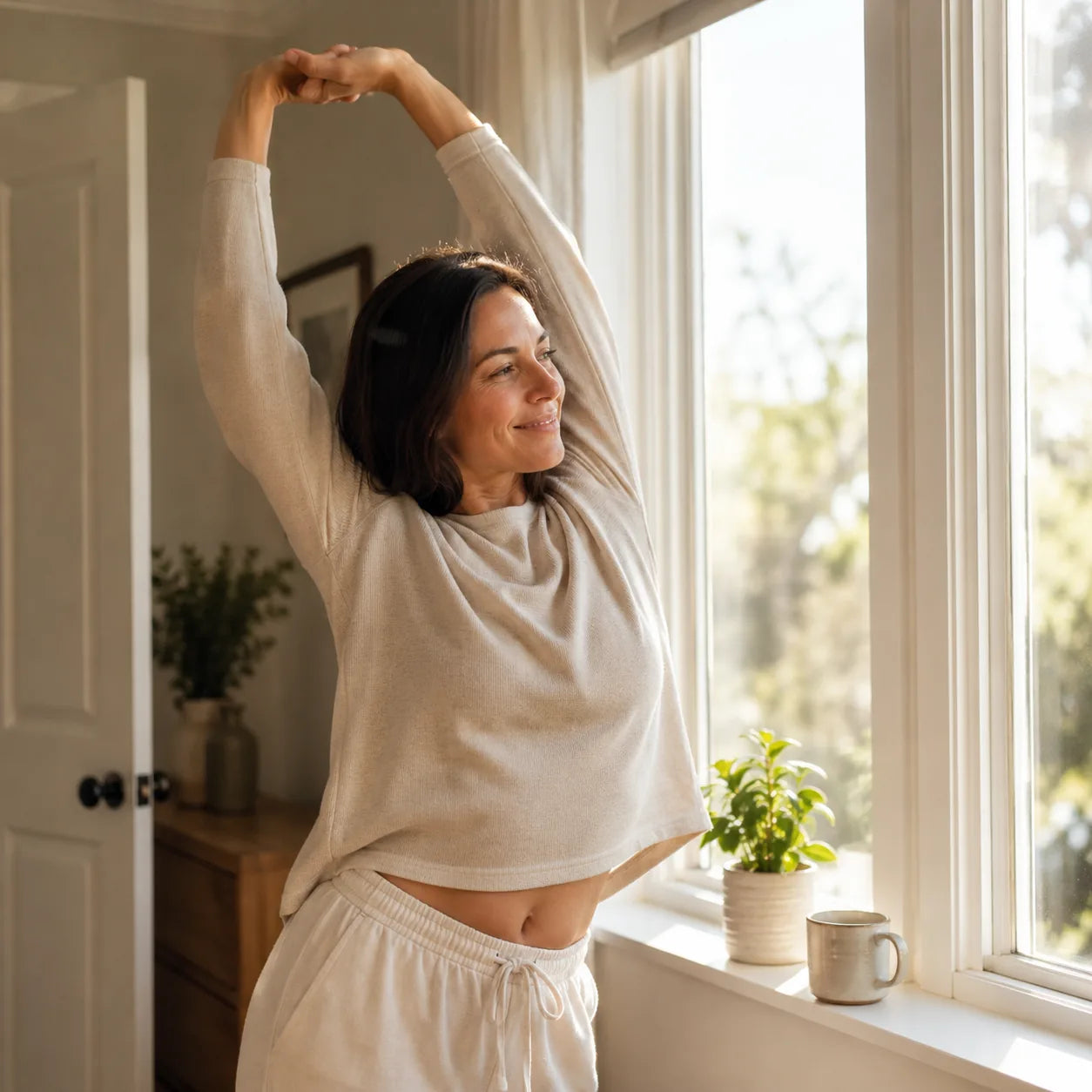 A clear, energized morning, waking up as yourself