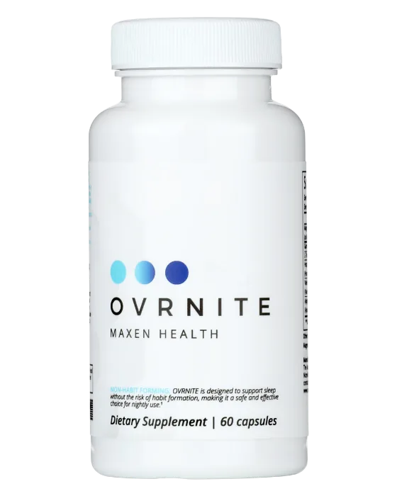 OVRNITE by Maxen Health, melatonin-free sleep restoration